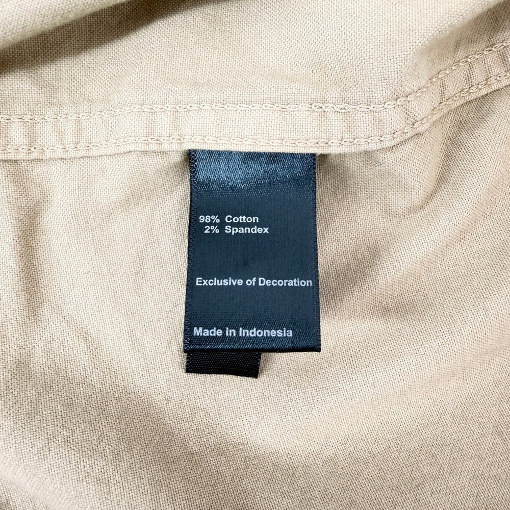 Flint And Tinder Utility Shirt Mens XXL Tan Khaki Button Down Outdoor Casual - Picture 6 of 10